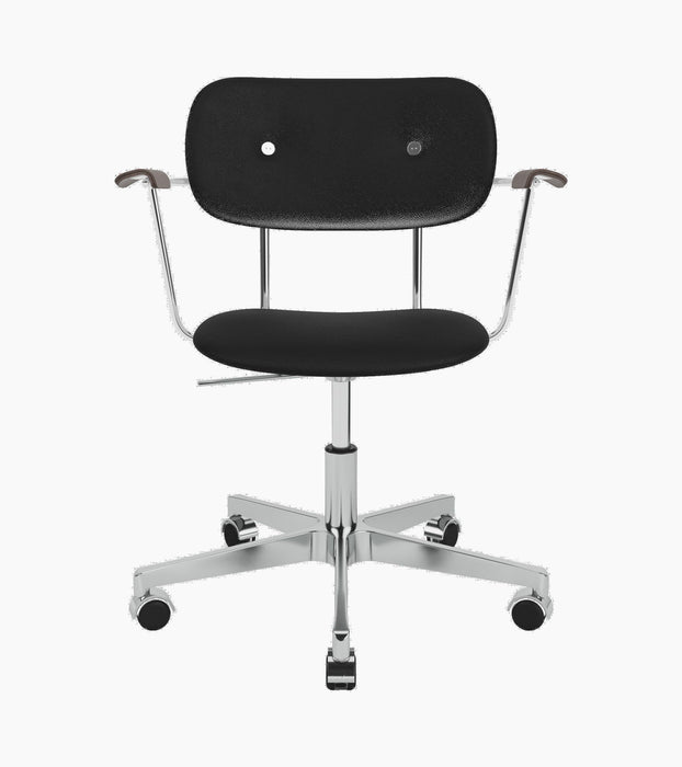 Co Task Chair, Fully Upholstered w/armrest, Aluminium base - Sierra 1001