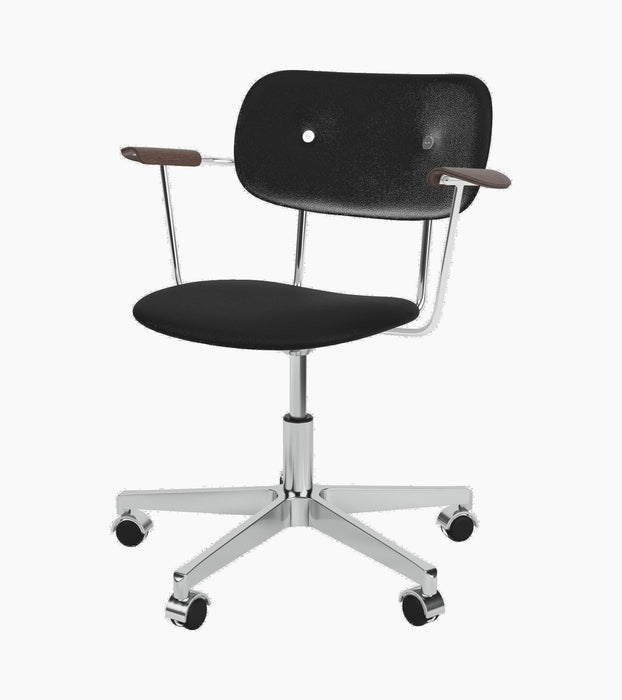 Co Task Chair, Fully Upholstered w/armrest, Aluminium base - Sierra 1001