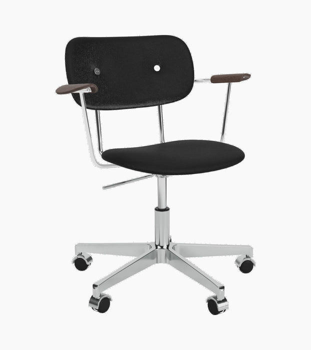 Co Task Chair, Fully Upholstered w/armrest, Aluminium base - Sierra 1001