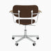 Co Task Chair, Fully Upholstered w/armrest, Aluminium base - Audo Bouclé 07