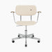 Co Task Chair, Fully Upholstered w/armrest, Aluminium base - Logan Jasmine