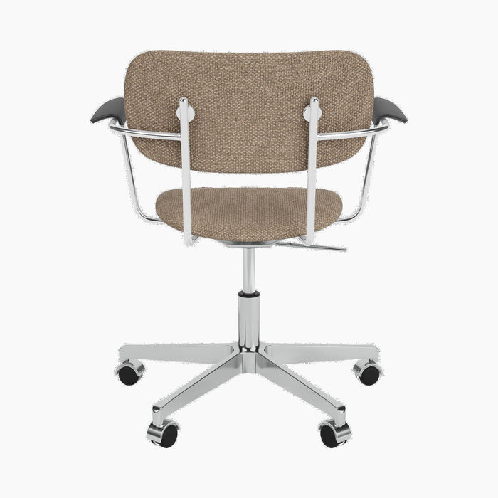 Co Task Chair, Fully Upholstered w/armrest, Aluminium base - Logan Flint