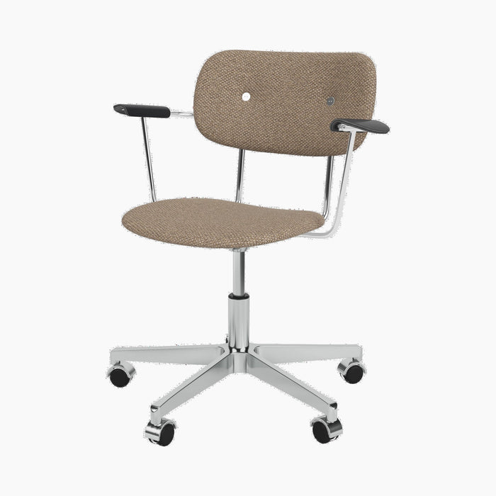 Co Task Chair, Fully Upholstered w/armrest, Aluminium base - Logan Flint