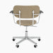 Co Task Chair, Fully Upholstered w/armrest, Aluminium base - Audo Bouclé 02