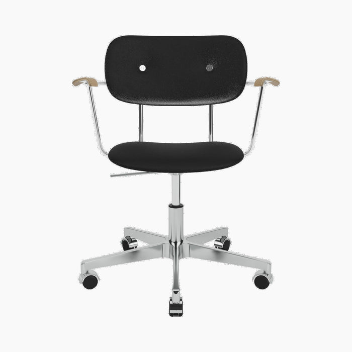 Co Task Chair, Fully Upholstered w/armrest, Aluminium base - Sierra 1001