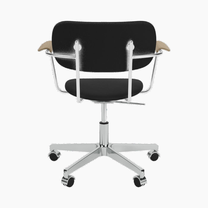 Co Task Chair, Fully Upholstered w/armrest, Aluminium base - Sierra 1001