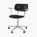 Co Task Chair, Fully Upholstered w/armrest, Aluminium base - Sierra 1001