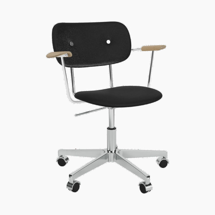 Co Task Chair, Fully Upholstered w/armrest, Aluminium base - Sierra 1001