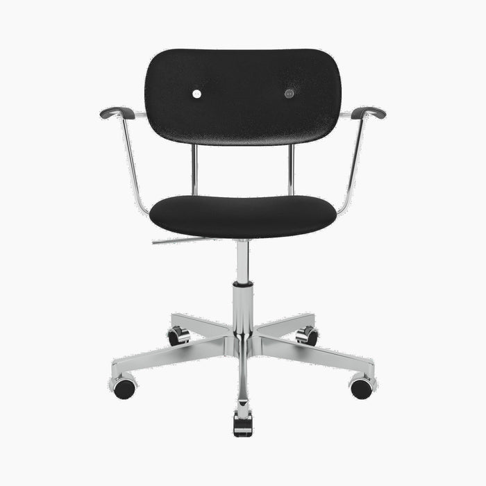 Co Task Chair, Fully Upholstered w/armrest, Aluminium base - Sierra 1001