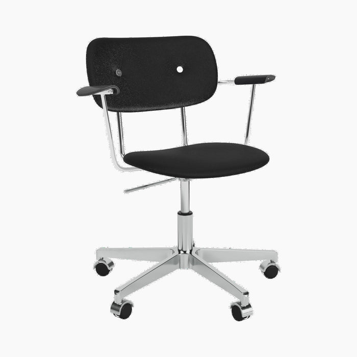 Co Task Chair, Fully Upholstered w/armrest, Aluminium base - Sierra 1001