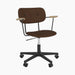 Co Task Chair, Fully Upholstered, w/armrest, Black base - Audo Bouclé 07