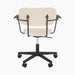 Co Task Chair, Fully Upholstered, w/armrest, Black base - Logan Jasmine