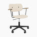 Co Task Chair, Fully Upholstered, w/armrest, Black base - Logan Jasmine