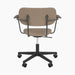 Co Task Chair, Fully Upholstered, w/armrest, Black base - Logan Flint