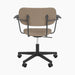 Co Task Chair, Fully Upholstered, w/armrest, Black base - Logan Flint
