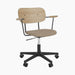Co Task Chair, Fully Upholstered, w/armrest, Black base - Logan Flint