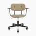 Co Task Chair, Fully Upholstered, w/armrest, Black base - Audo Bouclé 02