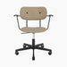 Co Task Chair, Fully Upholstered, w/armrest, Black base - Audo Bouclé 02