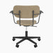 Co Task Chair, Fully Upholstered, w/armrest, Black base - Audo Bouclé 02
