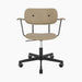 Co Task Chair, Fully Upholstered, w/armrest, Black base - Audo Bouclé 02