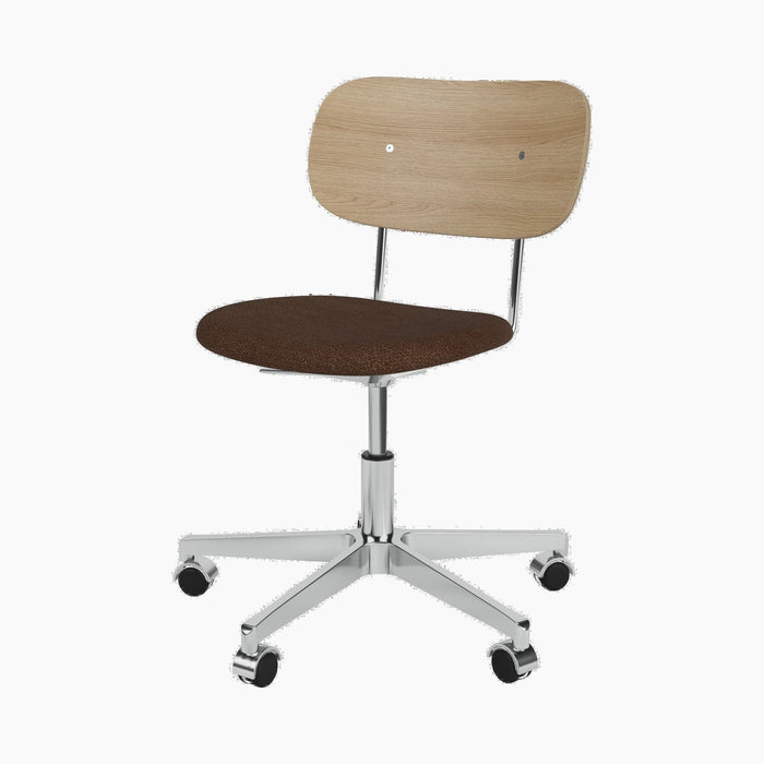 Co Task Chair, Seat Upholstered, Aluminium base - Audo Bouclé 07