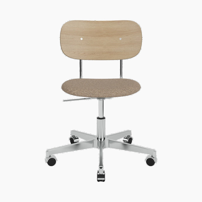 Co Task Chair, Seat Upholstered, Aluminium base - Logan Flint