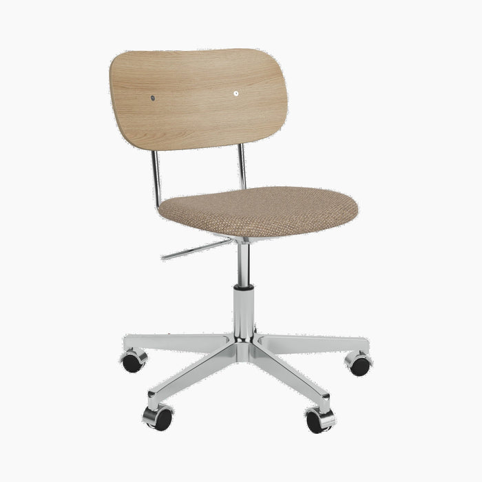 Co Task Chair, Seat Upholstered, Aluminium base - Logan Flint