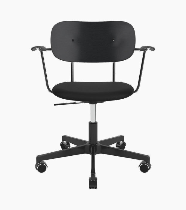 Co Task Chair, Seat Upholstered, Black base - Sierra 1001
