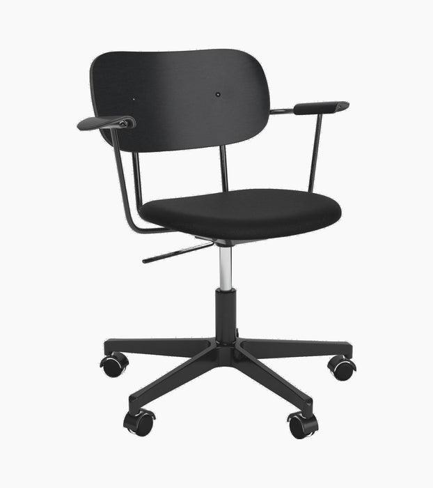 Co Task Chair, Seat Upholstered, Black base - Sierra 1001