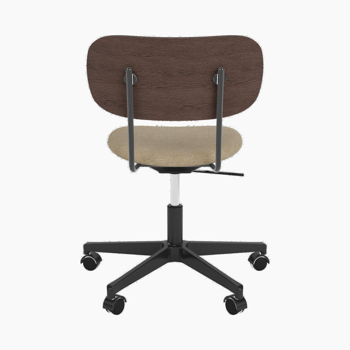Co Task Chair, Seat Upholstered, Black base - Audo Bouclé 02