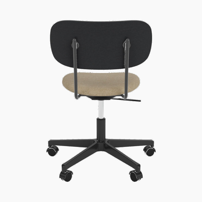 Co Task Chair, Seat Upholstered, Black base - Audo Bouclé 02