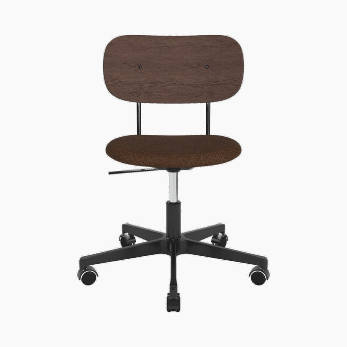 Co Task Chair, Seat Upholstered, Black base - Audo Boucle 07