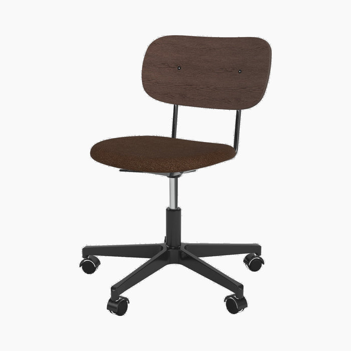 Co Task Chair, Seat Upholstered, Black base - Audo Boucle 07