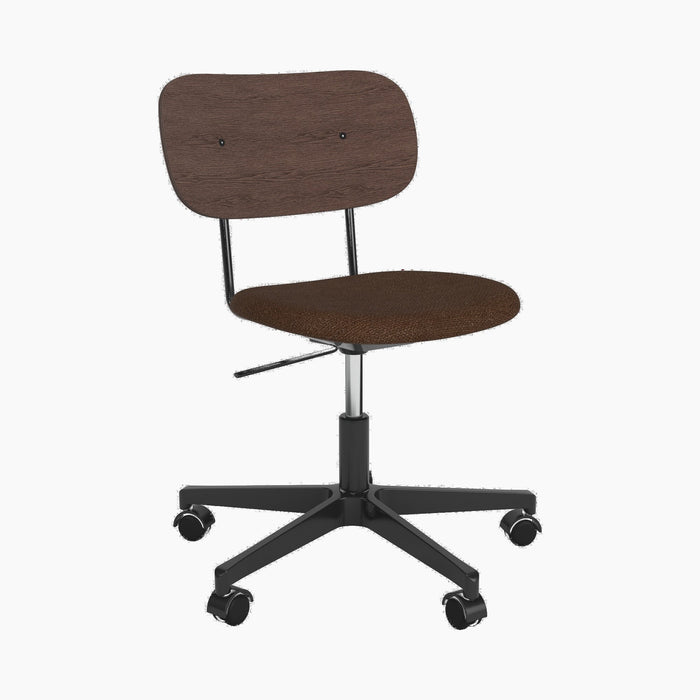 Co Task Chair, Seat Upholstered, Black base - Audo Boucle 07