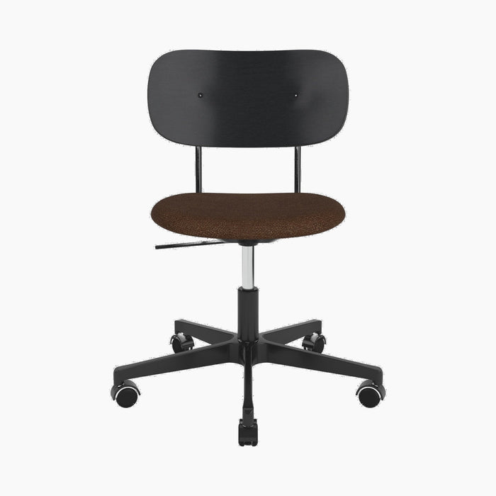 Co Task Chair, Seat Upholstered, Black base - Audo Boucle 07