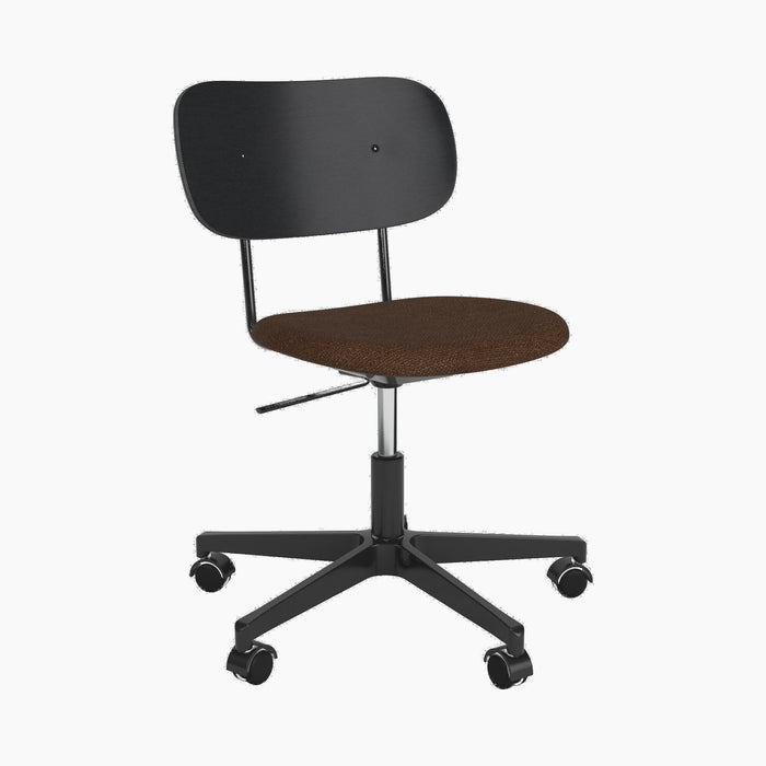 Co Task Chair, Seat Upholstered, Black base - Audo Boucle 07