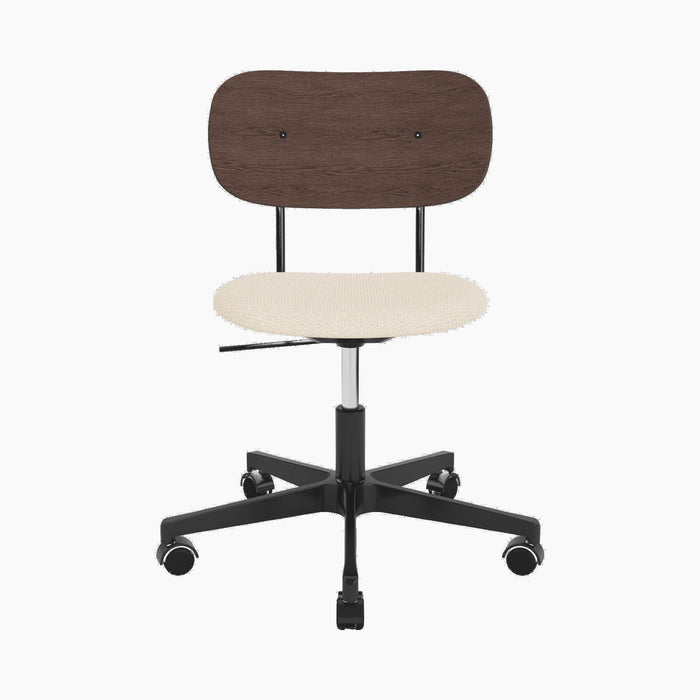 Co Task Chair, Seat Upholstered, Black base - Logan Jasmine