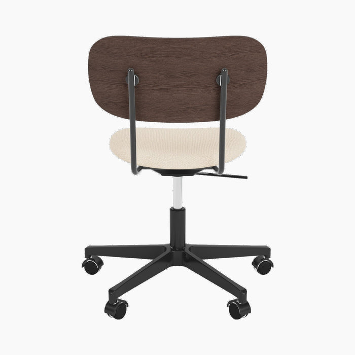 Co Task Chair, Seat Upholstered, Black base - Logan Jasmine