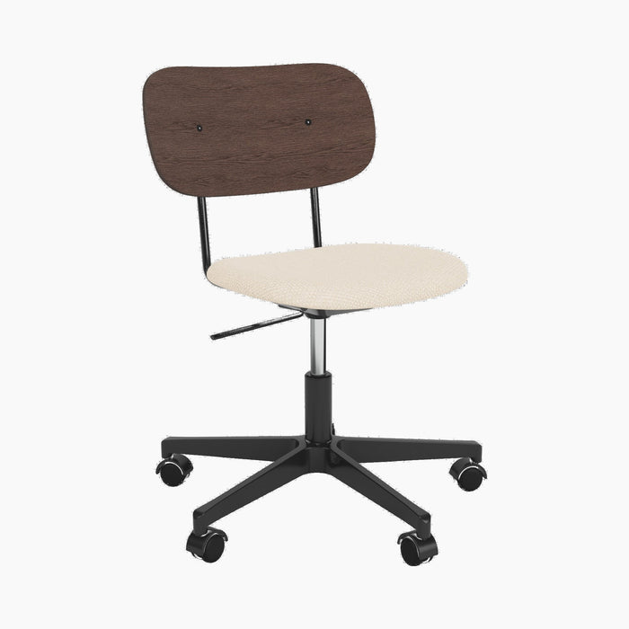 Co Task Chair, Seat Upholstered, Black base - Logan Jasmine