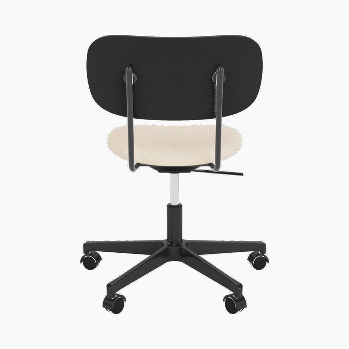 Co Task Chair, Seat Upholstered, Black base - Logan Jasmine