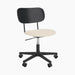 Co Task Chair, Seat Upholstered, Black base - Logan Jasmine