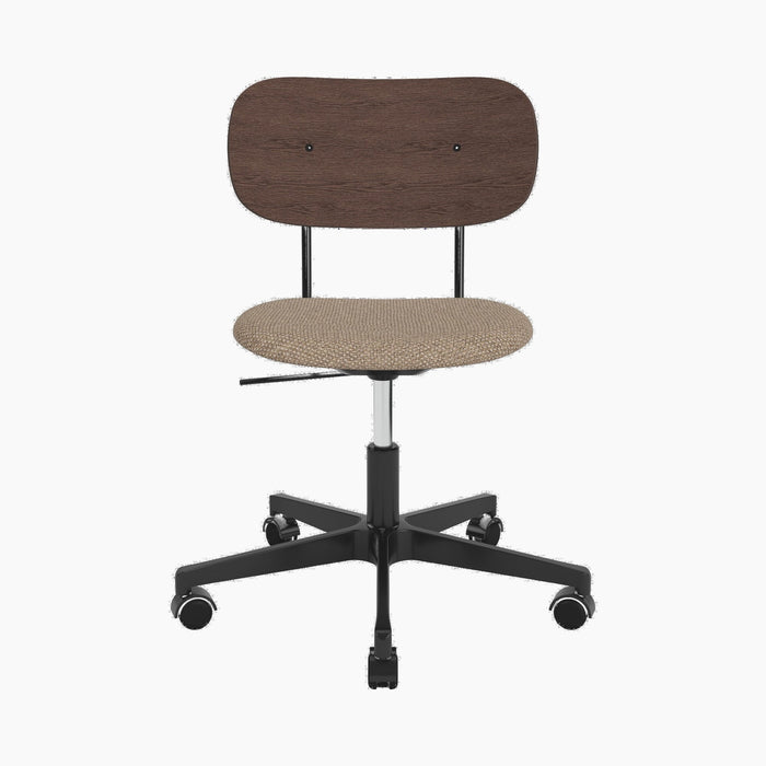 Co Task Chair, Seat Upholstered, Black base - Logan Flint
