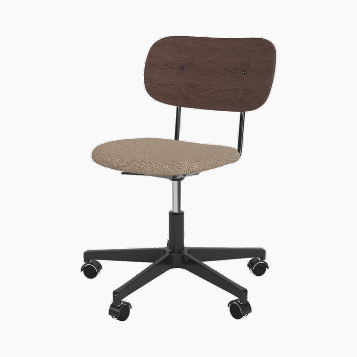 Co Task Chair, Seat Upholstered, Black base - Logan Flint
