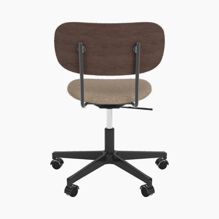 Co Task Chair, Seat Upholstered, Black base - Logan Flint