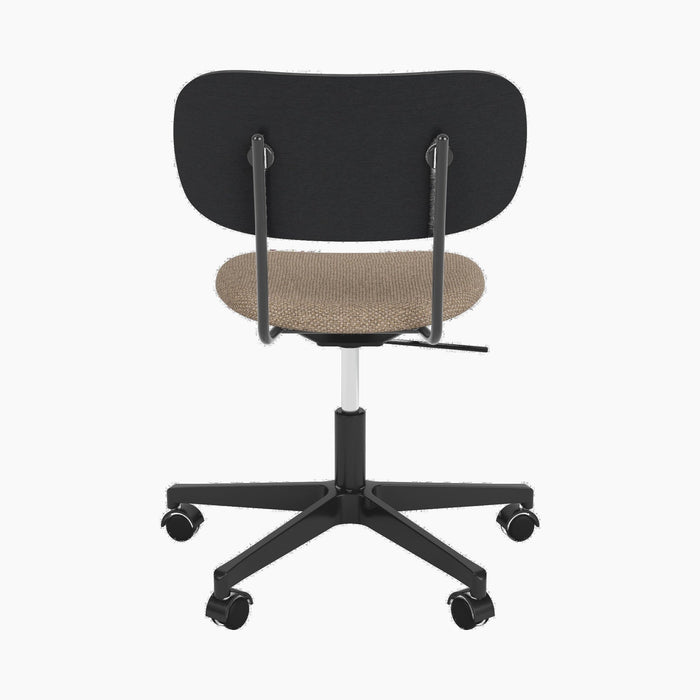 Co Task Chair, Seat Upholstered, Black base - Logan Flint