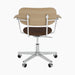 Co Task Chair, Seat Upholstered w/armrest, Aluminium base - Audo Bouclé 07