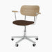 Co Task Chair, Seat Upholstered w/armrest, Aluminium base - Audo Bouclé 07