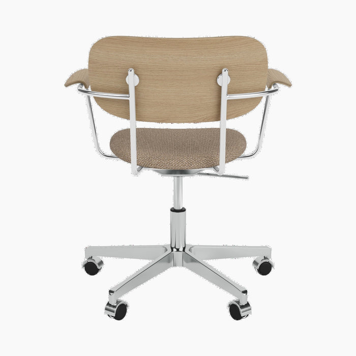 Co Task Chair, Seat Upholstered w/armrest, Aluminium base - Logan Flint