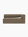 A front view of the Eave Modular Sofa, 86, Corner 172 in a brown textured fabric, shown against a plain black background.