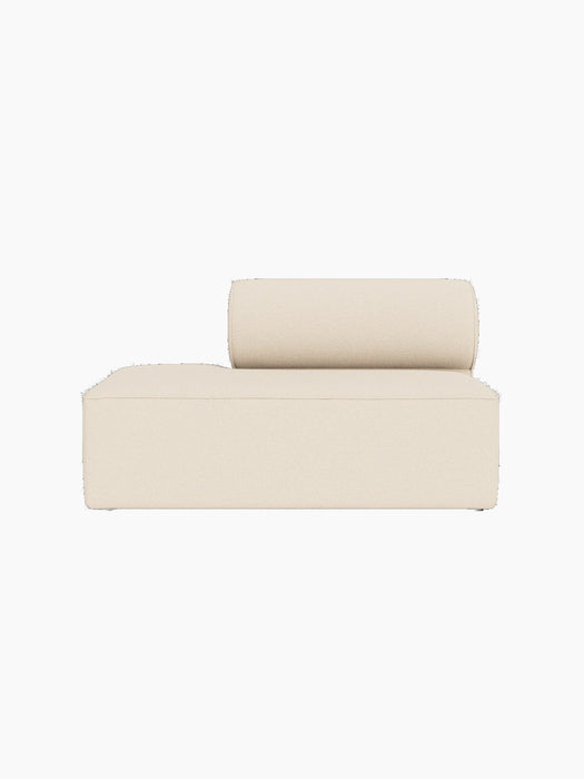 A front view of the Eave Modular Sofa, 86, Open End, upholstered in a cream-coloured, textured Logan Jasmine fabric.